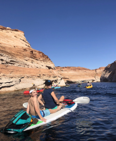 paddle-boarding